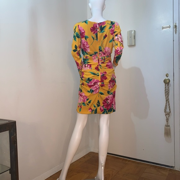 DOLCE GABBANA SILK FLORAL DRESS - Picture 2 of 9